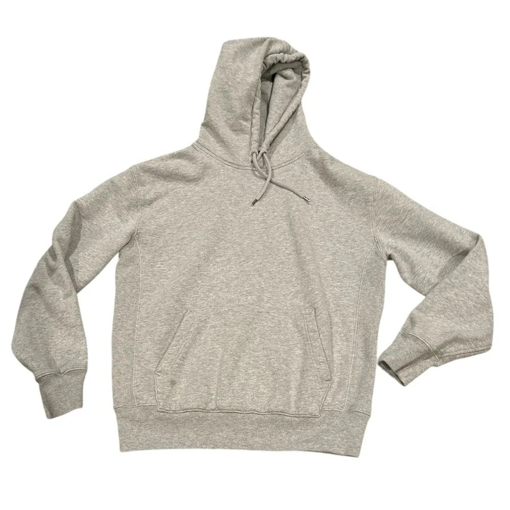 J. Crew French terry Gray hoodie Vintage Kanga Pocket pullover Unisex Size M